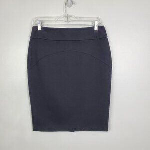 White House Black Market Black Classic Career Office Work Pencil Skirt Size 8